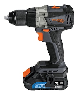 Foto 1 | Foto 1 | Taladro Inalámbrico Truper MAX-20T color Negro 1/2\" Destornillador LED 20 V más Maletín