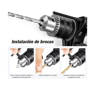 Foto 3 | Foto 3 | Taladro Rotomartillo 1/2'' Herramienta Profesional 810w Eo Safe Imports Esi-3788 color Naranja