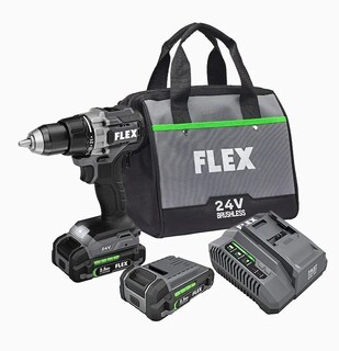 Foto 1 | Foto 1 | Taladro Inalámbrico Flex FX1151-2A color Negro 24 V y 1/2 \" 2 Baterías y Cargador