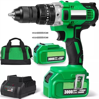 Foto 1 | Foto 1 | Set Taladro Rotomartillo 1/2'' Con 3.0ah Batería Bolsa Herramientas Eo Safe Imports Esi-4388 Verde