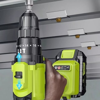 Foto 3 | Foto 3 | Taladro Percutor Sin Escobillas/ Destornillador/atornillador 26 Pzs. Eo Safe Imports Esi-9963 Verde