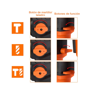 Foto 4 | Foto 4 | Rotomartillo Teeno de 1500 W Naranja