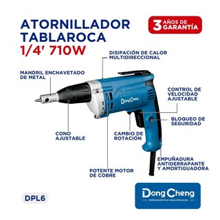 Foto 8 | Foto 8 | Rotomartillo Industrial DongCheng 710w Dc + Desatornillador Drywall