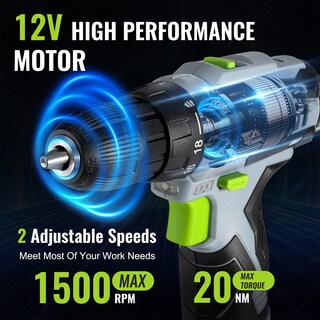Foto 3 | Foto 3 | Juego De Herramientas Workpro, Destornillador Inalámbrico De 12 V Con Kit De 61 Piezas - Venta Internacional.