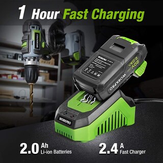 Foto 3 | Foto 3 | Kit Combinado de Taladro Inalámbrico Workpro de 20 V con Taladro/Destornillador de Impacto - Venta Internacional