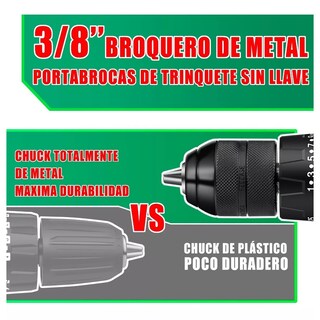 Foto 2 | Foto 2 | Language Taladro Rotomartillo Sin Carbones Inalámbrico 20v 2 Baterías Eo Safe Imports Esi-5409-1 Verde