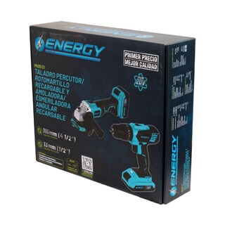 Foto 5 | Foto 5 | Kit Taladro Energy + Esmeril Pa20c1 3/8' 4-1/2' 20v 1300 Rpm