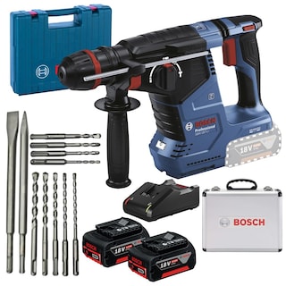Foto 1 | Foto 1 | Rotomartillo Bosch Gbh 187-li + Jgo Brocas Cinceles Sds Plus