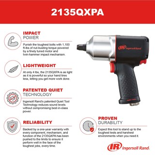 Foto 5 | Foto 5 | Llave Neumática Ingersoll Rand 2135QXPA 1/2 1,100 Ft-lbs - Venta Internacional
