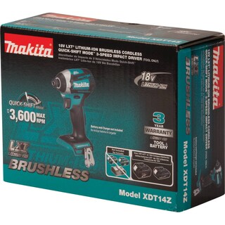 Foto 6 | Foto 6 | Destornillador de Impacto Makita Xdt14z Lxt de Iones de Litio de 18 V y 3 Velocidades - Venta Internacional