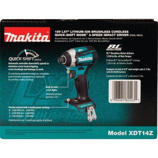 Foto 7 | Foto 7 | Destornillador de Impacto Makita Xdt14z Lxt de Iones de Litio de 18 V y 3 Velocidades - Venta Internacional