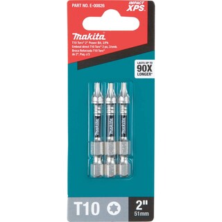 Foto 3 | Foto 3 | Brocas De Alimentación Makita E-00826 Impact Xps™ T10 Torx 2, 3 pack - Venta Internacional