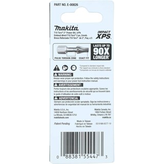 Foto 4 | Foto 4 | Brocas De Alimentación Makita E-00826 Impact Xps™ T10 Torx 2, 3 pack - Venta Internacional
