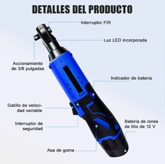 Foto 2 | Foto 2 | Llave de Impacto Inalámbrica Premium Xtellar 3/8'' con Luz Led