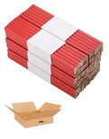 Lápices Octogonal Rojo Duro Negro Plomo Carpintero 72 Piezas