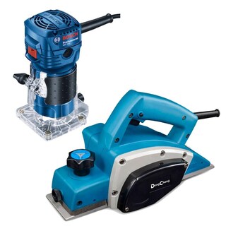 Foto 1 | Foto 1 | Router Bosch Gkf550 + Cepillo Madera Industrial Dc 500w