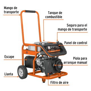 Foto 2 | Foto 2 | Generador Portátil Truper color Negro 4.5 KW Motor a Gasolina