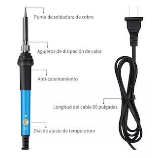 Foto 2 | Foto 2 | Kit de Soldadora Eléctrica 60w Temperatura Ajustable 136pzs Eo Safe Imports Esi-6952 Multicolor