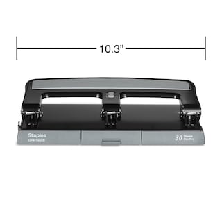 Foto 4 | Foto 4 | Hole Punch Staples One-touch, Capacidad Para 30 Hojas, Color Negro, Paquete De 2 - Venta Internacional.