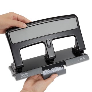 Foto 5 | Foto 5 | Hole Punch Staples One-touch, Capacidad Para 30 Hojas, Color Negro, Paquete De 2 - Venta Internacional.