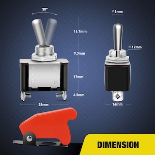 Foto 2 | Foto 2 | Interruptor Basculante Nilight 90014e 12 V 20 A Con Tapa Roja, Paquete De 5 - Venta Internacional.