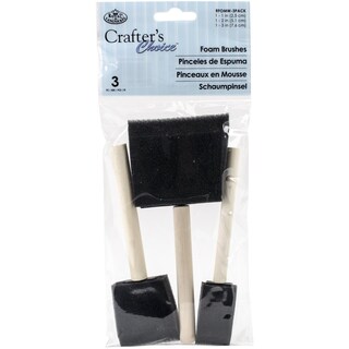 Foto 1 | Foto 1 | Brocha De Espuma Royal Brush Rfomw-3p, Paquete De 3, Color Oscuro, Surtido - Venta Internacional.
