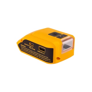 Foto 1 | Foto 1 | Adaptador De Batería Para Dewalt De 14.4 18 20 V Con Luz Usb Amarillo