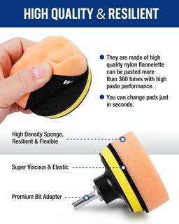 Foto 3 | Foto 3 | Kit De Almohadillas De Pulido Workpro De 76 Mm, Juego De 11 Unidades Para Pulir Coches - Venta Internacional.