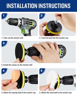 Foto 5 | Foto 5 | Kit De Almohadillas De Pulido Workpro De 76 Mm, Juego De 11 Unidades Para Pulir Coches - Venta Internacional.