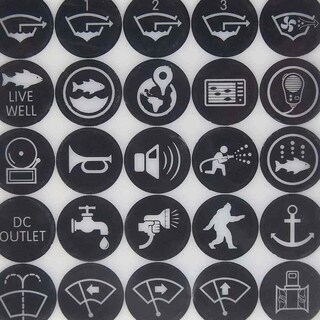 Foto 3 | Foto 3 | Kit De Etiquetas Con Interruptor Pulsador Blue Sea Systems 4230, Negro - Venta Internacional.