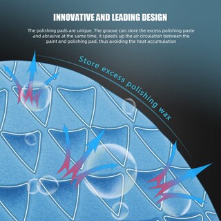 Foto 5 | Foto 5 | Kit De Almohadillas De Pulido Spta De 10 Piezas De 7 Pulgadas Con Placa Trasera Para Coche - Venta Internacional.