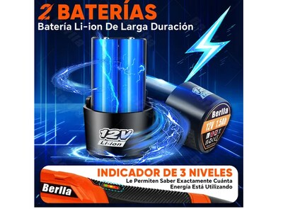 Foto 5 | Foto 5 | Xtellar Llave De Impacto Inalámbrica 3/8'' De Alta Velocidad Con Doble Batería De Litio