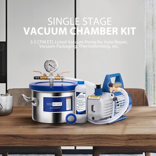 Foto 2 | Foto 2 | Cámara De Vacío Vivohome 5.7l Con Bomba De 3.5 Cfm 1/4 Hp De Una Sola Etapa - Venta Internacional.
