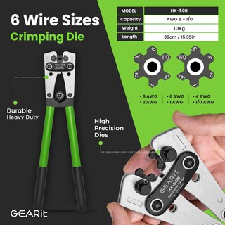 Foto 3 | Foto 3 | Kit De Cables De Tierra Gearit Calibre 4 Cca (7 6 M Cada Uno) Con Herramientas Y Lengüetas - Venta Internacional.