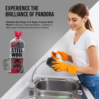 Foto 2 | Foto 2 | Almohadillas Extra Gruesas De Lana De Acero Pandora #4 Grado 48 - Venta Internacional.