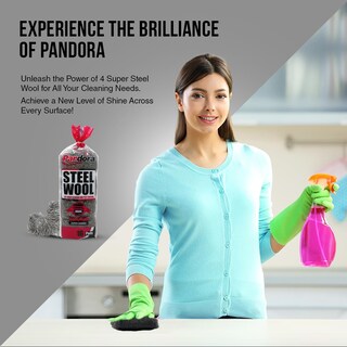 Foto 4 | Foto 4 | Almohadillas Extra Gruesas De Lana De Acero Pandora #4 Grado 48 - Venta Internacional.