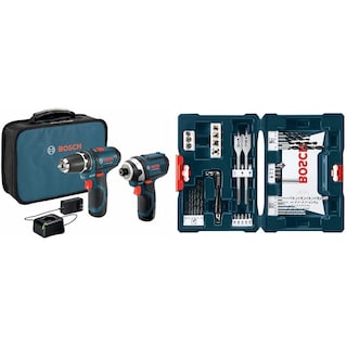 Foto 1 | Foto 1 | Kit Combinado De Taladro/destornillador Inalámbrico Y Destornillador De Impacto 12v Bosch - Venta Internacional.