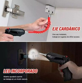 Foto 3 | Foto 3 | Xtellar Taladro Destornillador Eléctrico Inalámbrico 3.6v Juego De 47 Piezas Con Luz Led Integrada