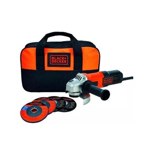 Foto 1 | Foto 1 | Esmeril de 4 1/2 650w con Bolsa y 4 Discos Black And Decker G650k5