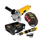 Miniesmeriladora Dewalt Dwe4010-b3 más 5 Discos y Accesorios