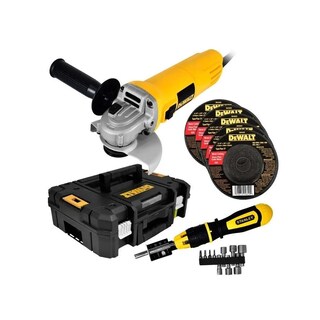 Foto 1 | Foto 1 | Miniesmeriladora Dewalt Dwe4010-b3 más 5 Discos y Accesorios