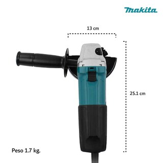 Foto 5 | Foto 5 | Esmeriladora Angular 4 1/2 540w Makita M0901b color Azul