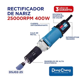 Foto 6 | Foto 6 | Miniesmeril Industrial Dongcheng 4 1/2´ + Rectificador Dc