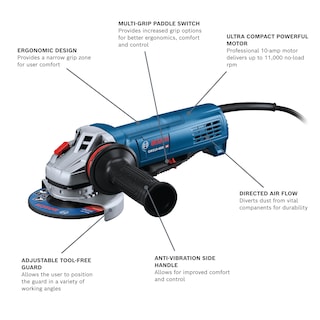 Foto 2 | Foto 2 | Amoladora Angular Bosch Gws10-450p 115 Mm 10 A 11000 Rpm 220 V - Venta Internacional.