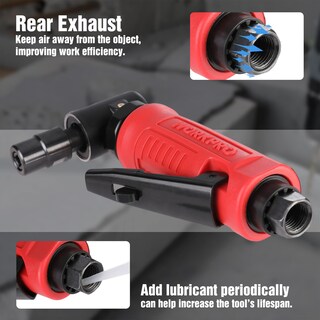 Foto 5 | Foto 5 | Amoladora Neumática Workpro 1/4 De Pulgada 20000 Rpm 90° - Venta Internacional.