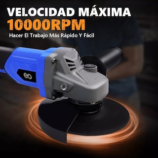 Foto 3 | Foto 3 | Esmeriladora Angular Inalámbrica Sin Escobillas Con 6.0ah Eo Safe Imports Esi-14949-1 Azul