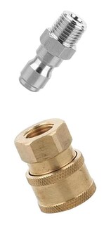 Foto 1 | Foto 1 | Set de 2 Acopladores de Conector Rápido Duraderos de 1/4'' Macho Obi para Hidrolavadora Eléctrica