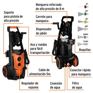 Foto 2 | Foto 2 | Hidrolavadora Eléctrica Truper Expert con Motor de Inducción 2000 psi