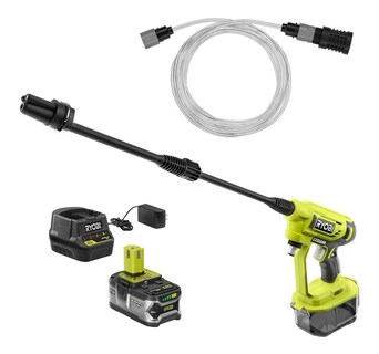 Foto 1 | Foto 1 | Hidrolavadora Inalámbrica Ryobi 320 Psi Cargador Y Pila 4ah