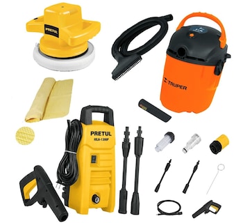 Foto 1 | Foto 1 | Kit Lavado Hidrolavadora Aspiradora Pulidora + Regalos